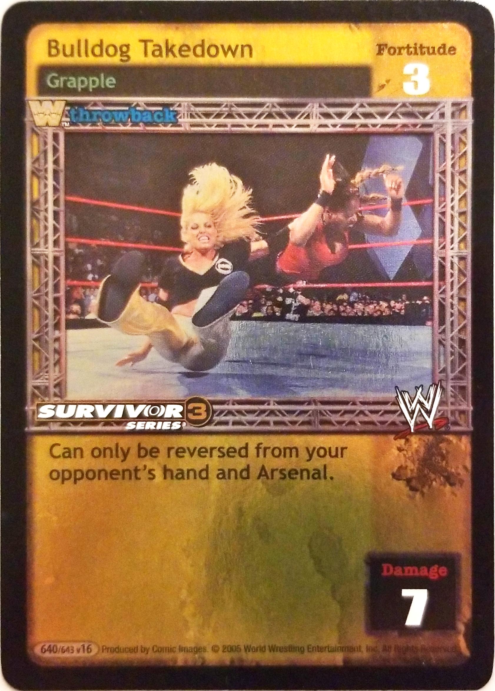 Bulldog Takedown THROWBACK